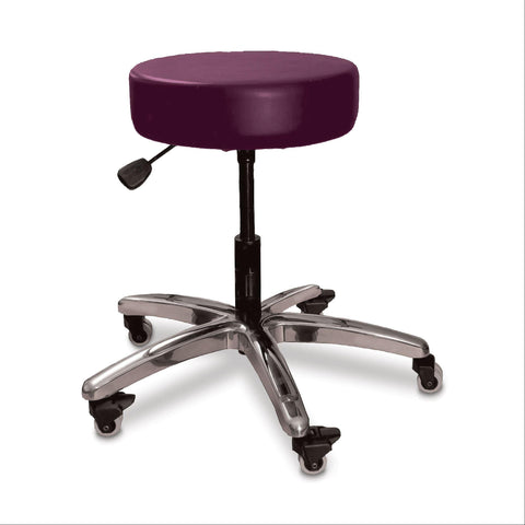 Heavy Duty Physician Stool Height Adjustable, Heavy Duty Physician Stool with Foot Ring • 28"W x 28"D x 17"-22"H ,1 Each - Axiom Medical Supplies