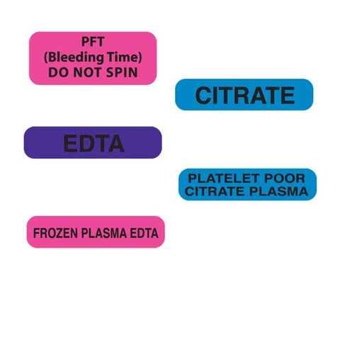 Heme - Coag Labels MarketLab EDTA Label, Purple PK1000 ,1000 / pk - Axiom Medical Supplies