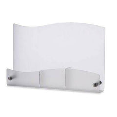 Horizontal Triple Brochure Rack Frost Triple Brochure Display • 14.5"W x 2.625"D x 14.5"H ,1 Each - Axiom Medical Supplies