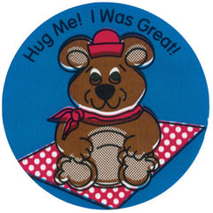 "Hug Me! I Was Great!" Award Stickers Hug Me! I Was Great! ,200 / roll - Axiom Medical Supplies