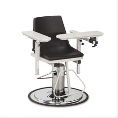 Hydraulic Blood Draw Chair with ClintonClean Armrests Without Side Drawer • 29"W x 17"D ,1 Each - Axiom Medical Supplies