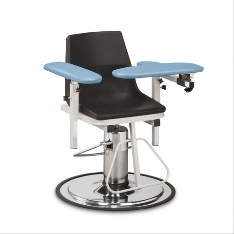 Hydraulic Blood Draw Chair Without Side Drawer • 30.75"W x 30"D x 49"H ,1 Each - Axiom Medical Supplies