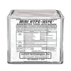 Hype-Wipe and Mini Hype-Wipe Towels and Dispensers Full-Size • 6"L x 12"W towelette • 3"L x 4"W pouch ,100 per Paxk - Axiom Medical Supplies