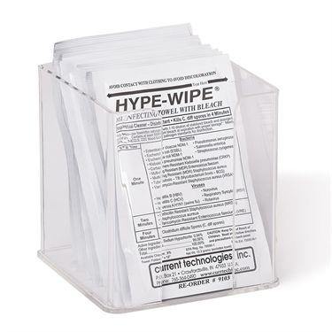 Hype-Wipe and Mini Hype-Wipe Towels and Dispensers Full-Size • 6"L x 12"W towelette • 3"L x 4"W pouch ,100 per Paxk - Axiom Medical Supplies