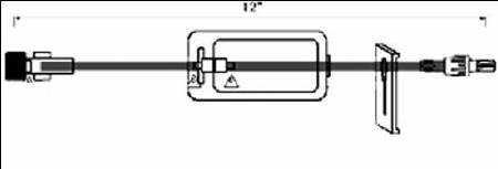 ICU Medical Extension Set 12 Inch Tubing 4.8 mL Priming Volume DEHP-Free - M-579126-1944 - Each