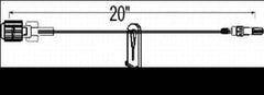 ICU Medical Extension Set 20 Inch Tubing 0.69 mL Priming Volume DEHP-Free - M-679043-2653 - Each