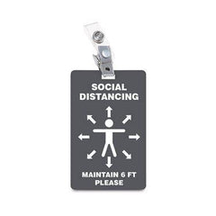 ID Badges I Practice Social Distancing ,1 Each - Axiom Medical Supplies
