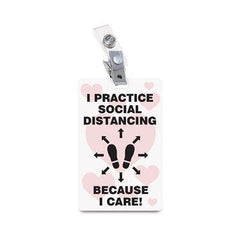ID Badges Social Distancing with Person ,1 Each - Axiom Medical Supplies