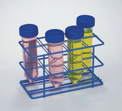 Fisher Scientific Wire Rack Centrifuge Tube Rack SP Scienceware™ Poxygrid™ 16 Place 50 mL Tube Size Blue 3-2/3 X 6-1/8 X 5-7/8 Inch - M-1028985-781 - Each