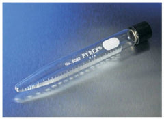Fisher Scientific Pyrex® Centrifuge Tube Conical Bottom Plain 28 X 150 mm 50 mL Without Color Coding Screw Cap Glass Tube - M-1093198-59 - Case of 12