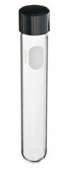 Fisher Scientific Pyrex® Test Tube Round Bottom Plain 20 X 150 mm 34 mL Black Screw Cap Glass Tube - M-987122-4746 - Case of 192