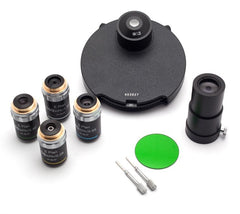 Innovation Microscope Infinity Turret Phase Kit: 10x, 20x, 40x, 100x, Brightfield, Darkfield