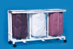 IPU Triple Hamper with Bags Classic 4 Casters 39 gal. - M-629771-3760 - Each