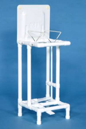 IPU Hamper Stand Standard Stationary Square Opening 22 gal. Foot Pedal Self-Closing Lid - M-639243-1599 - Each