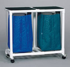 IPU Double Hamper with Bags Standard 4 Casters 39 gal. - M-692159-3358 - Each