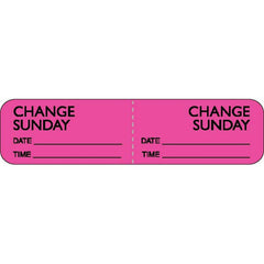 IV Daily Change Labels - Sunday Sunday ,500 / roll - Axiom Medical Supplies