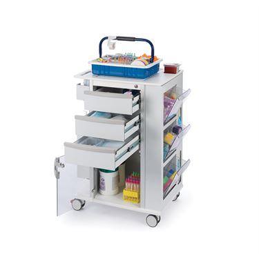 Insight 5" Caster Phlebotomy Cart 3" Casters • 24.25"W x 19"L x 34.375"H ,1 Each - Axiom Medical Supplies