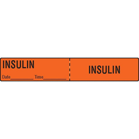 Insulin IV Tubing Medication Label Insulin ,500 / roll - Axiom Medical Supplies