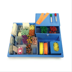 IsoBox Bedside Phlebotomy Tray without Handle Bedside • Midsize with Tube Rack • 12"W x 16.5"L x 3"H ,1 Each - Axiom Medical Supplies