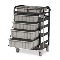 Jumbo Mobile Supply Carts Blue Drawers • 25"W x 19"D x 39"H ,1 Each - Axiom Medical Supplies