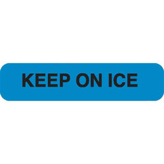 KEEP ON ICE Phlebotomy/Specimen Receiving Labels MarketLab Keep On Ice Label, Sky Blue PK1000 ,1000 / pk - Axiom Medical Supplies