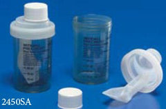 Cardinal Stool Specimen Container Precision™ 2 X 3-1/2 Inch Plastic Screw Cap with Sampling Device NonSterile