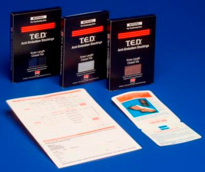 Cardinal Anti-embolism Stocking T.E.D.™ Thigh High Medium / Regular White Closed Toe