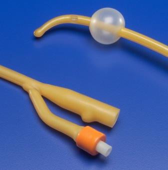 Cardinal Foley Catheter Ultramer™ 2-Way Coude Tip 30 cc Balloon 24 Fr. Hydrogel Coated Latex