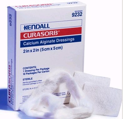 Cardinal Calcium Alginate Dressing Kendall™ 4 X 5-1/2 Inch Square Calcium Alginate Sterile
