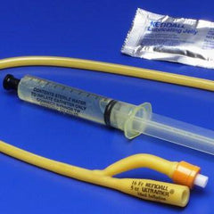 Cardinal Indwelling Catheter Kit Ultramer™ 2-Way Foley 18 Fr. 5 cc Balloon Hydrogel Coated Latex