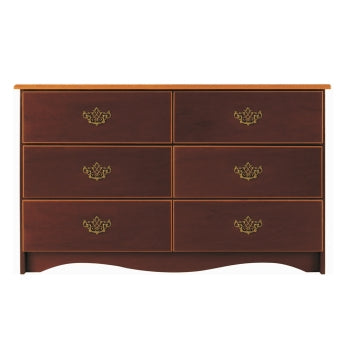 Kwalu Dresser BEDR60 Model, Beaufort Collection African Mahogany 19 X 30 X 48-1/4 Inch 6 Drawers