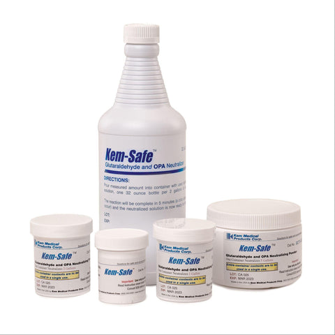 Kem-Safe Glutaraldehyde/OPA Neutralizer 1qt Powder ,1 Each - Axiom Medical Supplies