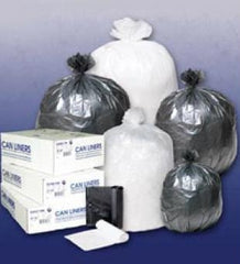 Lagasse Trash Bag Inteplast Group 33 gal. Black HDPE 16 Mic. 33 X 40 Inch Star Seal Bottom Coreless Roll - M-736175-2247 - Case of 250