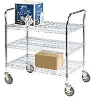Lakeside Manufacturing Utility Cart 36 X 24 X 39 Inch 36 X 24 Inch Shelves