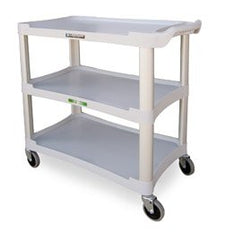Lakeside Manufacturing Utility Cart Plastic 36 X 18.5 X 35 Inch Gray 28-1/2 L X 16 W Inch Shelf - M-743163-1016 - Each