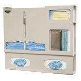 Bowman ABS Bulk Double Glove Isolation Station 23.5"W x 4.75"D x 20.8"H ,1 Each - Axiom Medical Supplies