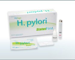 LifeSign Rapid Test Kit Status Infectious Disease Immunoassay H. Pylori Whole Blood / Serum / Plasma Sample 30 Tests