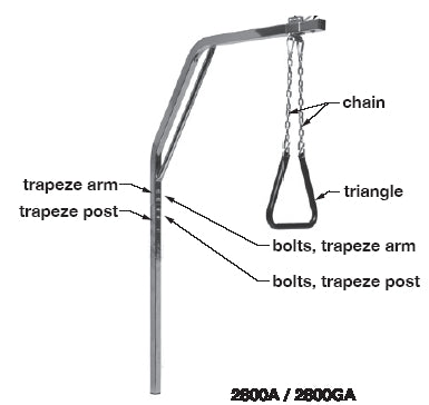 Graham-Field Versa-Helper Trapeze Versa-Helper Metal Frame Headboards