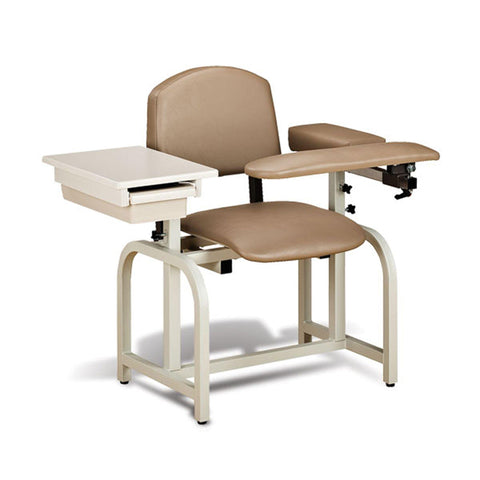 Lab X Standard Seat Height Draw Chair with Side Drawer With Side Drawer • 40"W x 27"D x 36"H ,1 Each - Axiom Medical Supplies