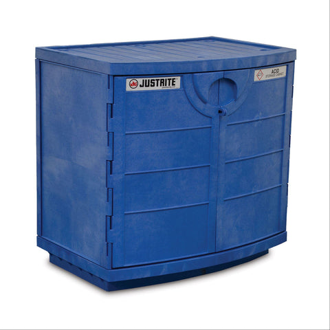 Large 2-Door Polyethyl Acid Under Counter Cabinet 2 Door • 36"W x 25"D x 35"H ,1 Each - Axiom Medical Supplies