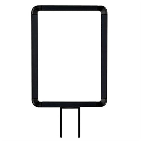 Large Black Post-Top Signage Black • 11" x 14" ,1 Each - Axiom Medical Supplies