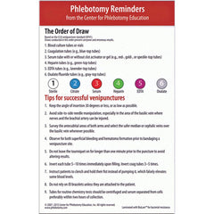 Large Pack of Order of Draw Reminder Cards Large Pack of Cards ,50 / pk - Axiom Medical Supplies