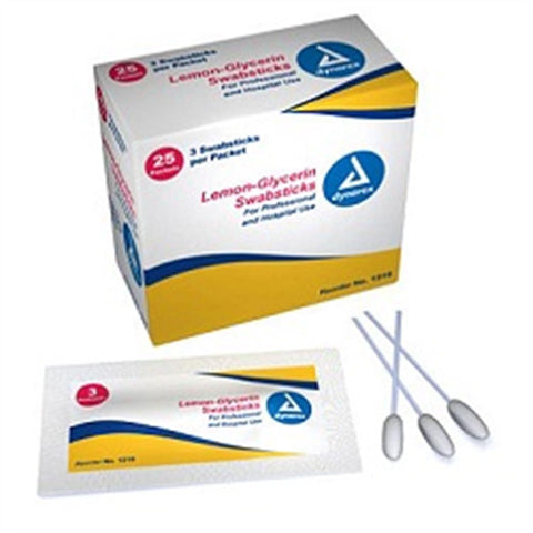 Lemon Glycerin Swabs Lemon Glycerin Swab 500/PK ,1 Each - Axiom Medical Supplies