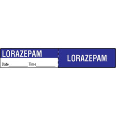 Lorazepam IV Tubing Medication Label Lorazepam ,500 / roll - Axiom Medical Supplies
