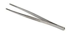 Mabis Healthcare Dressing Forceps Precision™ 5-1/2 Inch Length Stainless Steel NonLocking Thumb Handle Straight Serrated Tips - M-648453-4383 - Each