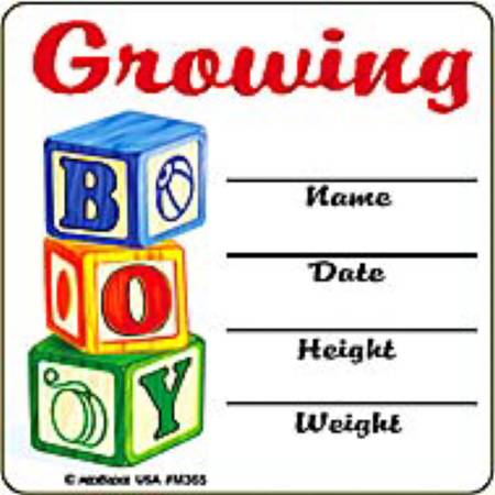 Medibadge 90 per Unit Growing Boy Sticker