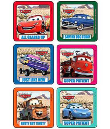 Medibadge Kids Love Stickers® 90 per Unit Disney Cars - Super Patient Sticker