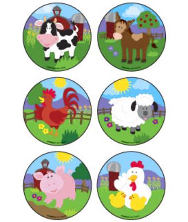 Medibadge Kids Love Stickers® 90 per Unit Baby Barnyard Animals , Assorted Sticker