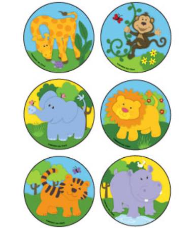 Medibadge Kids Love Stickers® 90 per Unit Baby Zoo Animals , Assorted Sticker