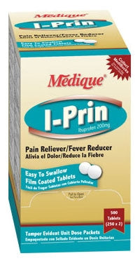 Medique Products Pain Relief I-Prin 200 mg Strength Ibuprofen Tablet 24 per Bottle